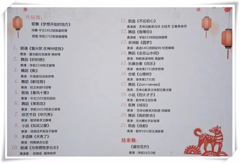 陽泉師范高等?？茖W(xué)校第七屆校園文化節(jié)之文藝節(jié)目匯演