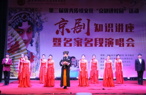 打：宋曉華、楊學(xué)功老師表演傳統(tǒng)京劇《楊門女將》片段